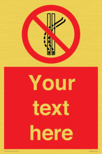 Custom prohibition Do not leave the tow track